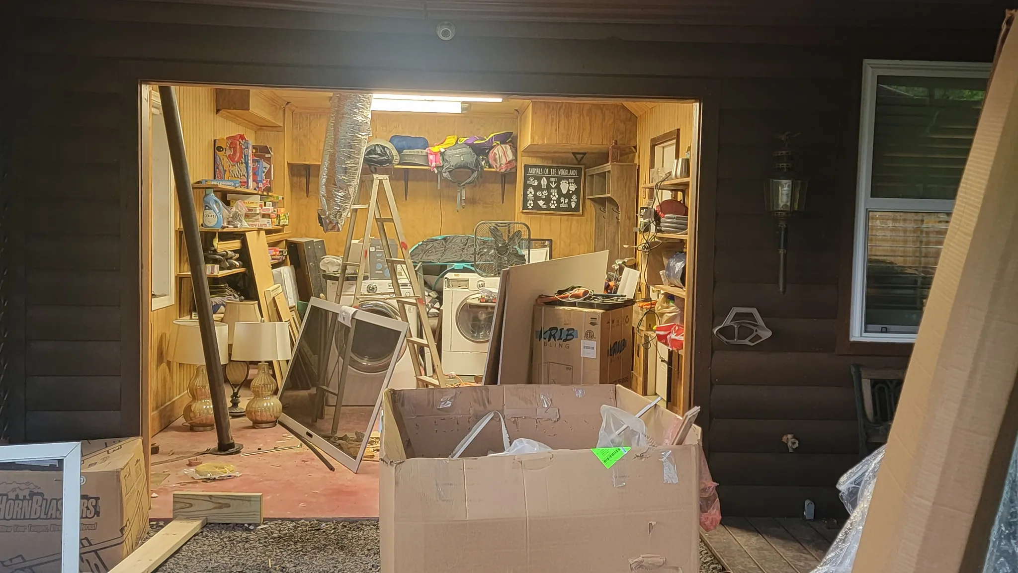 Garage Conversion to Sliding Glass Doors